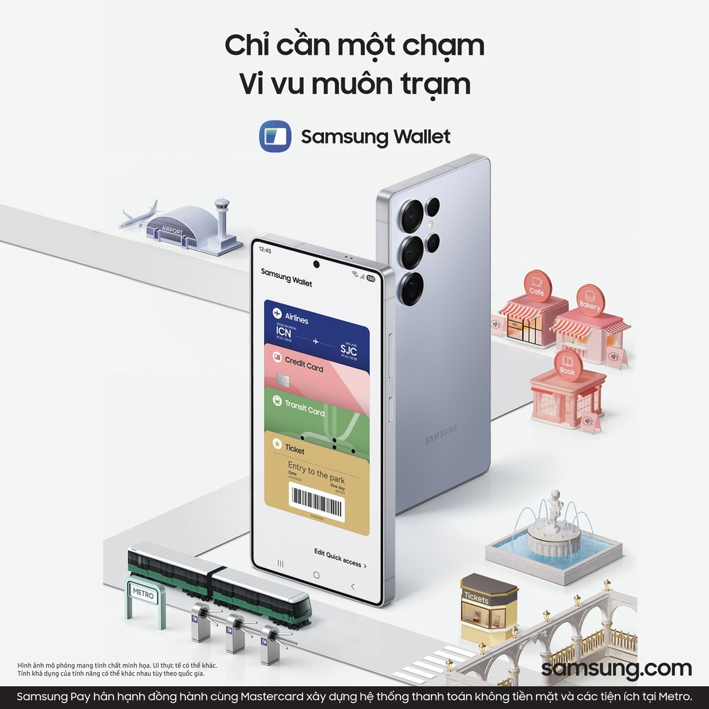 Mua vé Metro, thanh toán nhanh chóng với Galaxy S25 và Samsung Wallet - 1