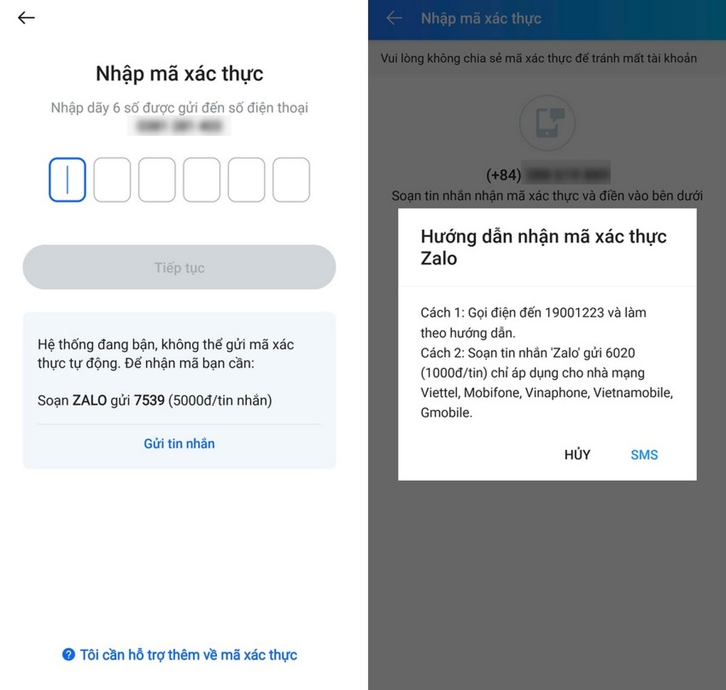 Zalo gây bức xúc vì thu phí xin cấp lại mật khẩu và đăng ký tài khoản mới - 1